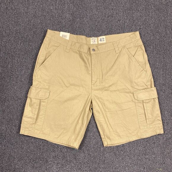 NEW Red Head Men's Shorts Zipper Pocket Khaki Outdoor Flat Front Cargos Size 42 - Picture 1 of 4